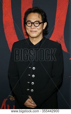 Jet Li at the World premiere of Disney's 'Mulan' held at the Dolby Theatre in Hollywood, USA on March 9, 2020.