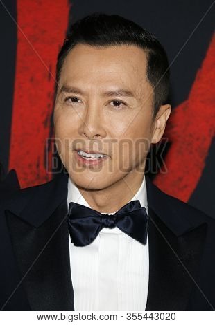 Donnie Yen at the World premiere of Disney's 'Mulan' held at the Dolby Theatre in Hollywood, USA on March 9, 2020.