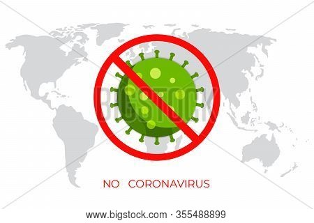 Coronavirus. Stop Coronavirus. The Virus Spreads Around The World. Vector Illustration Eps 10.