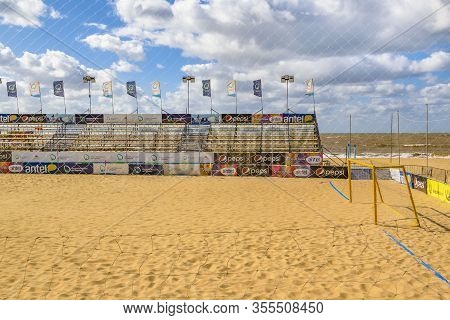 Empty Soccer Beach Stadium, Montevideo, Uruguay