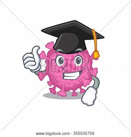 A Picture Of Corona Virus Organic With Black Hat For Graduation Ceremony