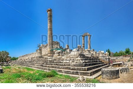 The Southern Flank Of The Temple Of Apollo At Didyma, Turkey