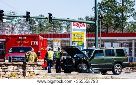 Dunwoody, Georgia- March 6, 2012: First Responders Are People With Specialized Training And Are The 