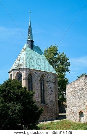 Magdalenen Chapel On The Banks Of The Elbe In The Old Town Of Magdeburg