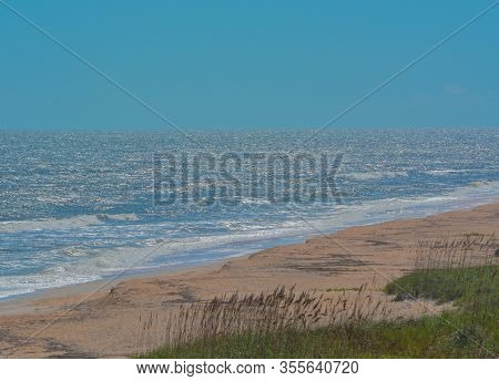 North Beach Guana River Preserve In St Johns County, Atlantic Ocean, Florida.