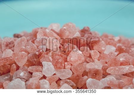 Macro Photography Of A Heap Of Himalayan Salt