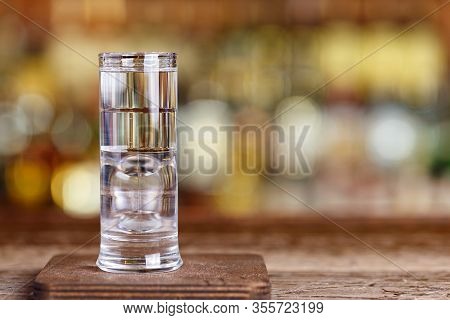 Audi Cocktail On The Basis Of Different Types Of Alcohol: Sambuca, Coconut And Citrus Liqueur, White