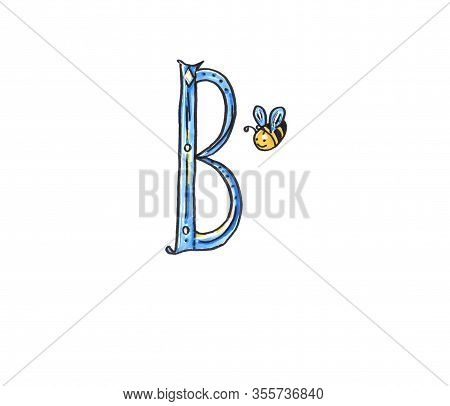 Abc Letters Design. Education Concept Illustration. Cute Children Alphabet.