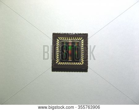 Cmos Sensor Ccd Sensor Camera Sensor Macro Shot. Close Up.