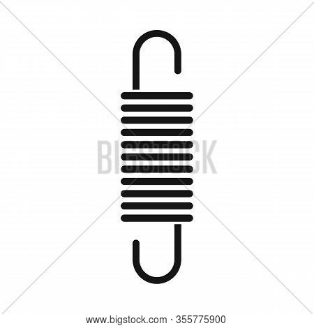 Vector Design Of Coil And Spiral Symbol. Graphic Of Coil And Absorber Vector Icon For Stock.
