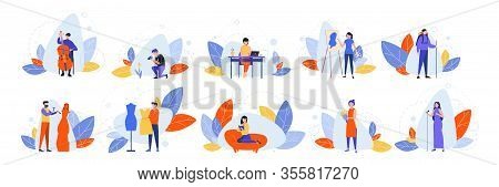 Set Of Creative Occupations, Hobby Concept. Collection Of Various Peoples Hobbies And Proffessions. 