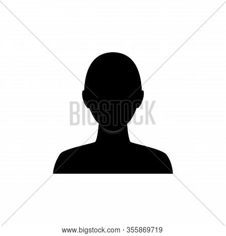Anonymous Gender Neutral Face Avatar. Incognito Head Silhouette.