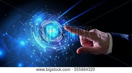 Business, Technology, Internet And Network Concept. Seo Search Engine Optimization Marketing Ranking