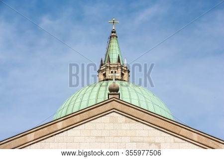 Udine, Italy - Circa August 2018. Beautiful Architecture Of Catholic Church (parrocchia Di San Nicol