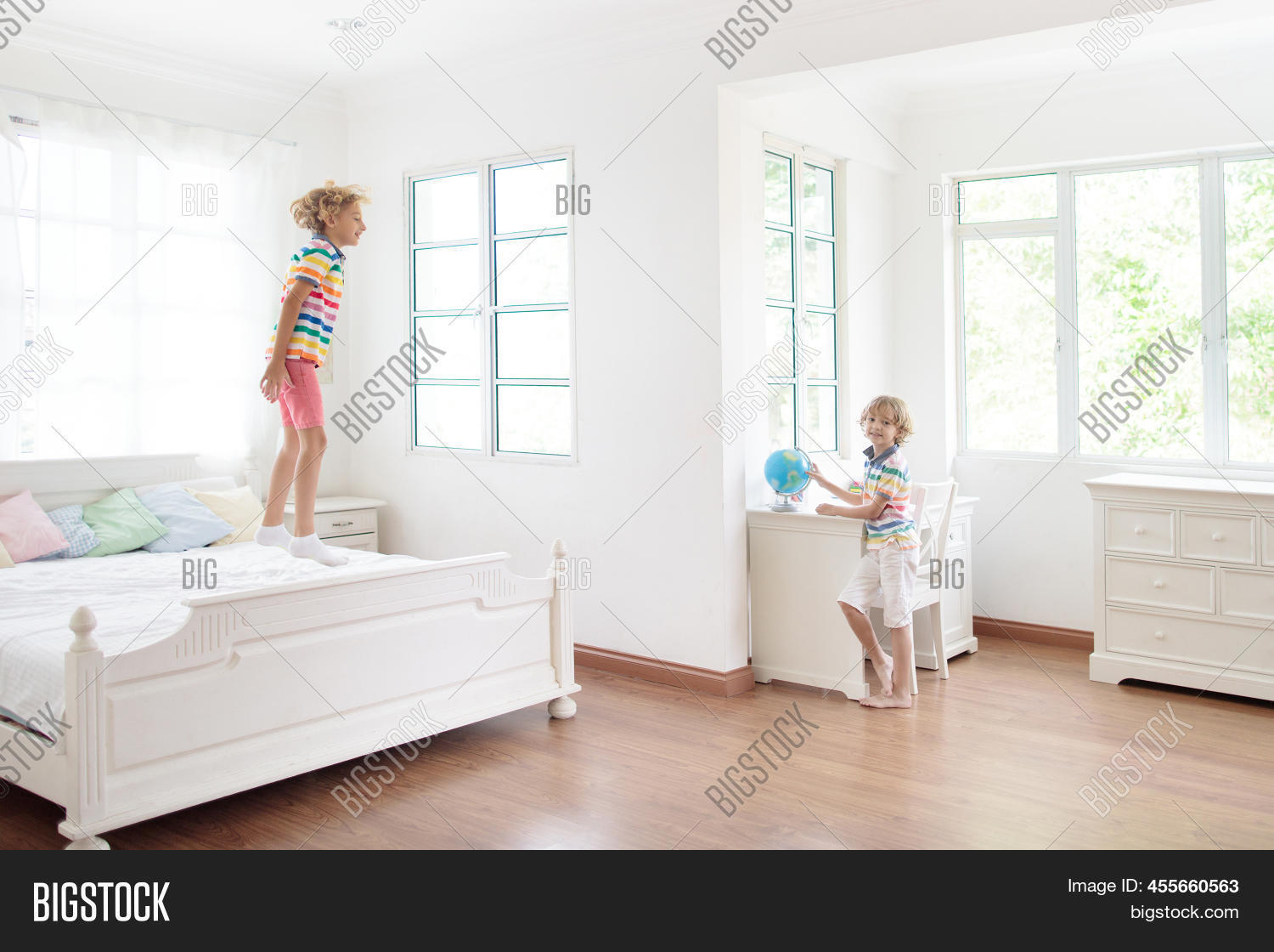 Child Jumping On Bed Image & Photo (Free Trial) Bigstock