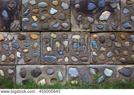 Fieldstone Concrete Rustic Wall Masonry Rock Texture Pattern Garden Landscaping