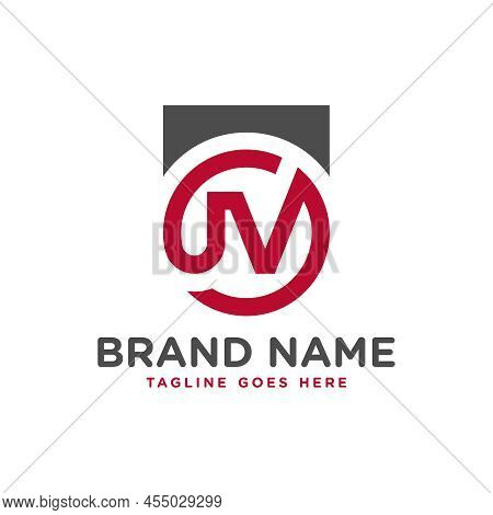 Industrial Business Illustration Logo Design With Letter Jv