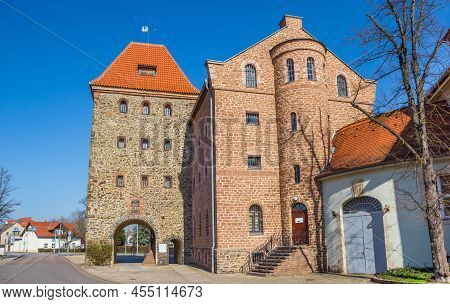 Historic Stendal City Gate In The Center Of Haldensleben, Germany