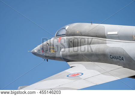 Calgary, Alberta - April 24, 2022:  The Cf-5 Freedom Fighter On Display At The Military Museums .