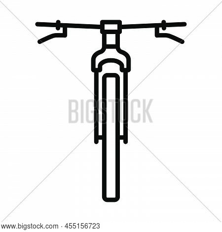 Bike Icon. Bold Outline Design With Editable Stroke Width. Vector Illustration.