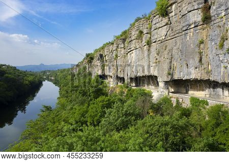 Famous Road With Arch In The Rock Called 