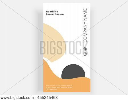 Flyer, With Abstract Pattern. Vector Graphics Printable Flyer Template. Business Flyer