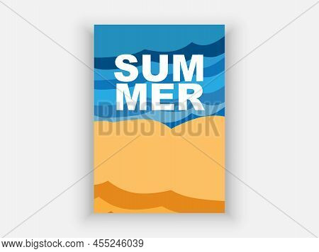 Summer. Template For Flyer.vector Graphics. For Print