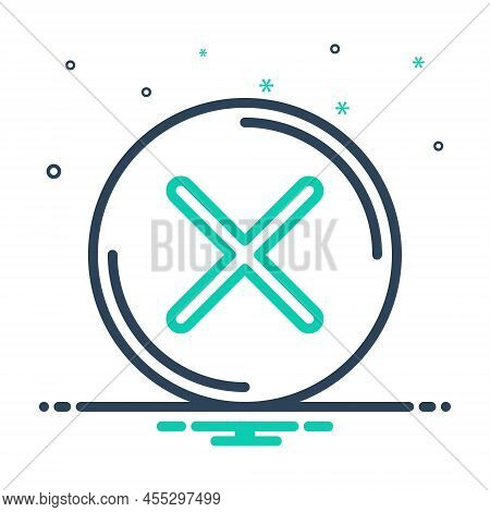 Mix Icon For Wrong Incorrect Erroneous Inaccurate Close Incorrect Mark Error