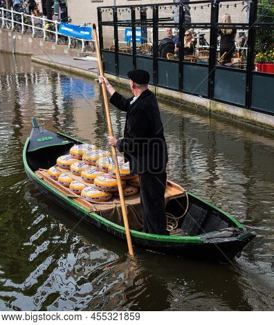 Alkmaar, Netherlands. June 2022. The Traditional Cheese Market In Alkmaar.