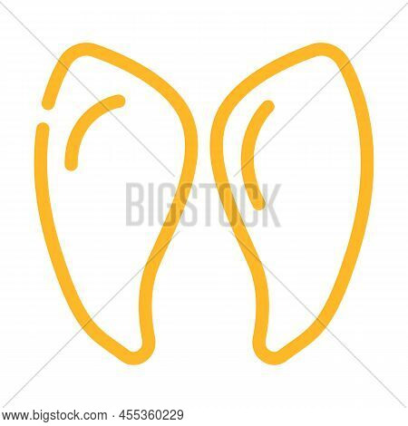 Cow Farm Animal Hoof Print Color Icon Vector. Cow Farm Animal Hoof Print Sign. Isolated Symbol Illus