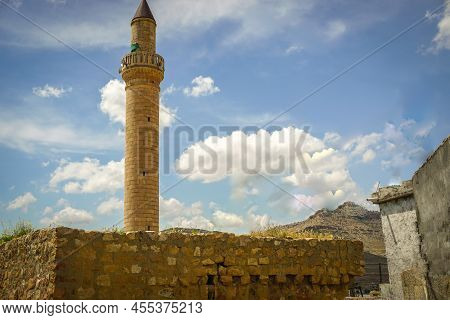 9 May 2022 Derik Mardin Turkey. Kucuk Su Mosque In Derik Mardin Turkey