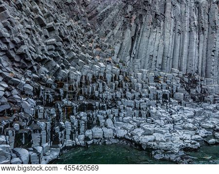 Epic View Of The Studlagil Basalt Canyon, Iceland.