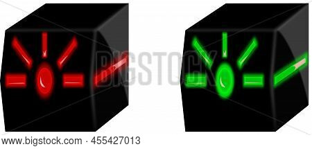 Space Icons Of Bin For A Computer. Vector
