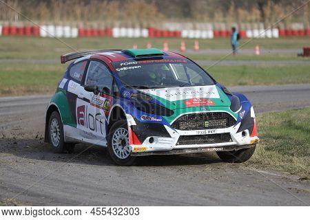Kocaeli, Turkey - December 26, 2021: Caglayan Celik Drives Ford Fiesta R5 Of Castrol Ford Team Turke