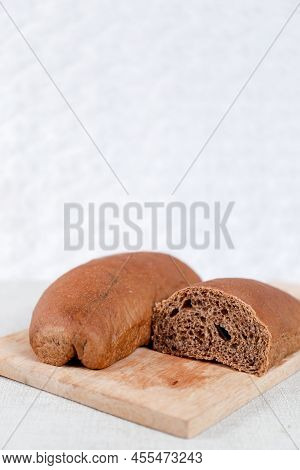 Chocolate Choco Long John Buns Bread With Copy Space For Text