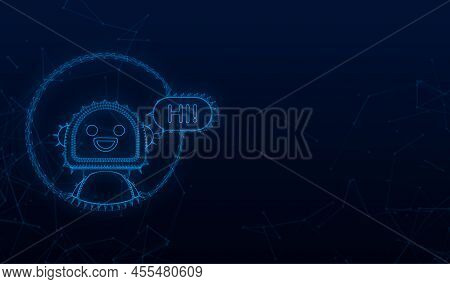 Robot Icon. Bot Sign Design. Chatbot Symbol Concept. Voice Support Service Bot. Online Support Bot. 