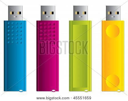 Sada různé Usb klíčenky