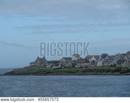 the city of Lerwick on the shetlands islands