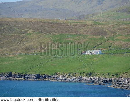 the city of Lerwick on the shetland island