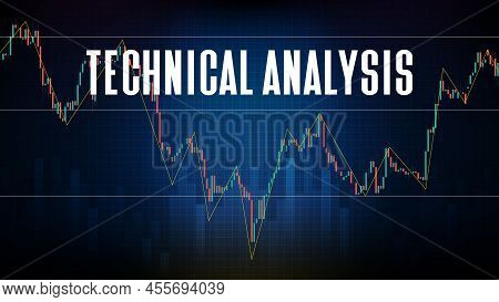 Abstract Background Of Technical Analysis Trading Stock Market Macd Indicator Technical Analysis Gra