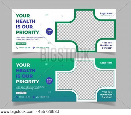 Medical And Healthcare Web Banner And Social Media Post Banner Template Design