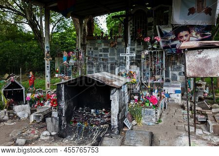 Armero, Colombia - May, 2022: Omaira Sanchez Place Of Burial At The Destroyed Armero Town. Gratitude