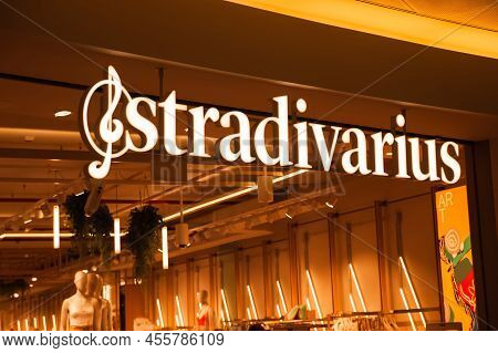 Warshaw, Poland - May 14, 2022: Stradivarius Clothing Store In Shopping Mall