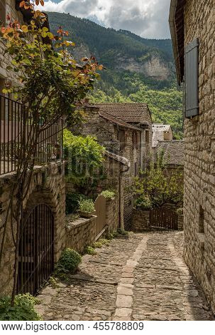 Historical Buildings In The Commune Of Sainte-enimie, Gorges Du Tarn Causses, Occitania, France