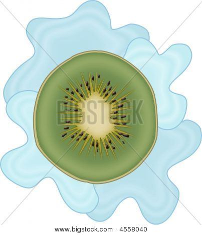 Kiwi frukt Splash