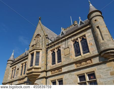 the city of Lerwick on the shetland islands