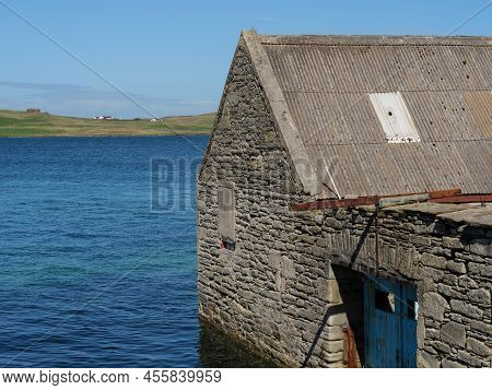 the city of Lerwick on the shetland islands
