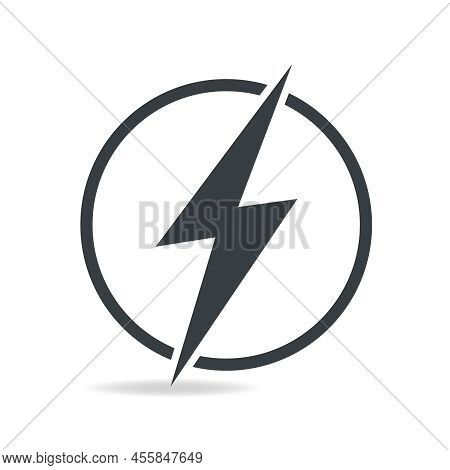 Lightning, Electric Power Vector Logo Design Element. Energy And Thunder Electricity Symbol