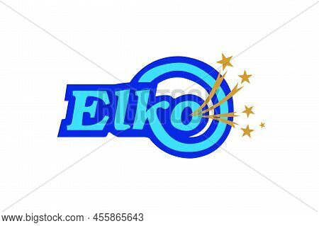 The Flag Of The City Of Elko City Nevada Usa