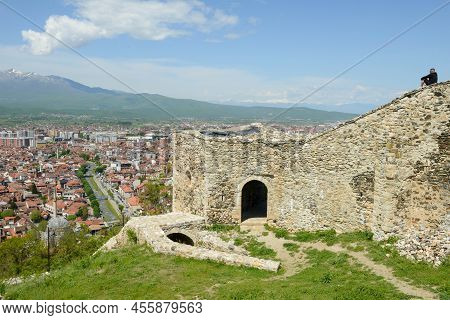 Fortress Over The Town Of Prizren In Kosovo